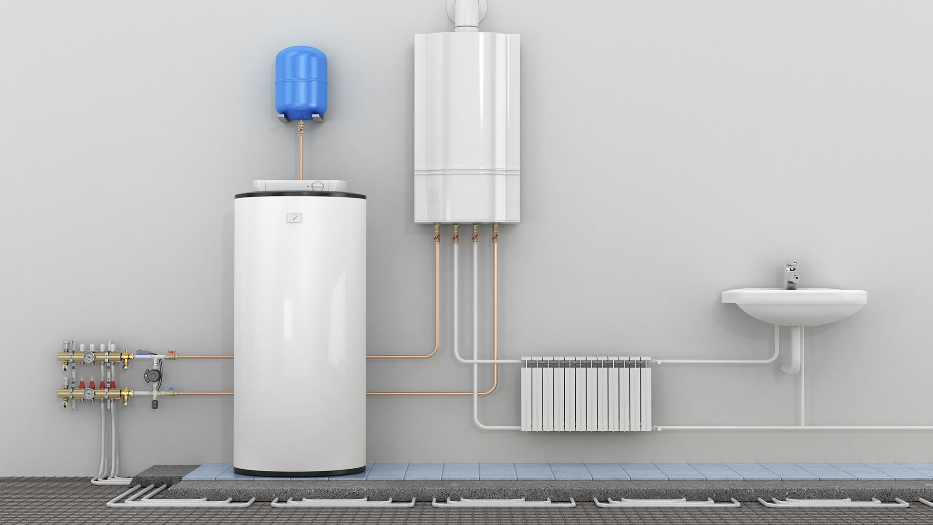 Water heater and plumbing